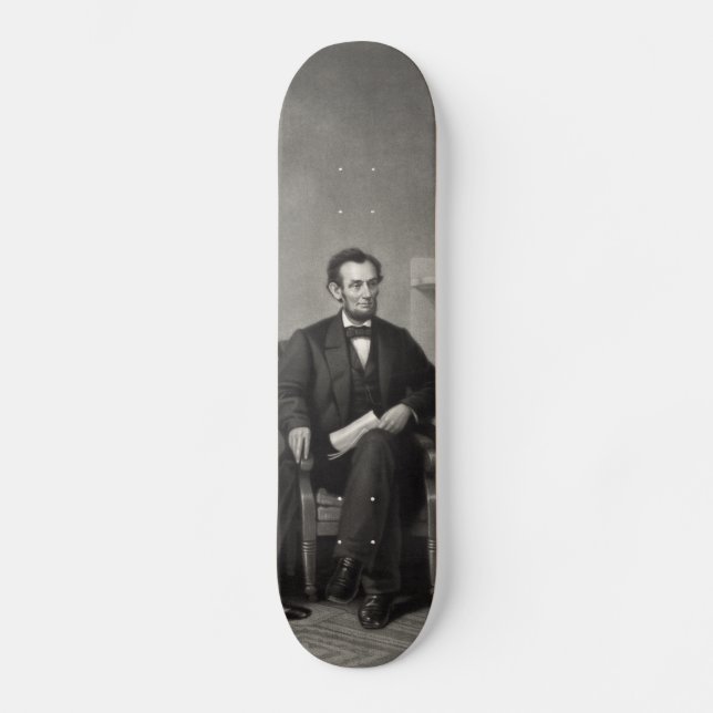 Lincoln Reading the Emancipation Proclamation Skateboard (Front)