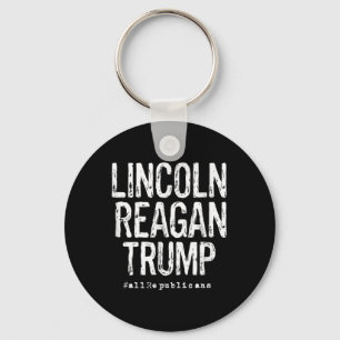 Lincoln, Reagan, Trump - Favourite Presidents Keychain