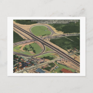 Lincoln Tunnel, NJ Turnpike Exchange Vintage Postcard