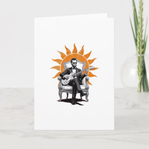 Lincoln Unplugged – Funny Abraham Lincoln Guitar Card