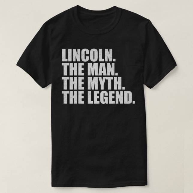 LincolnLincoln Name Lincoln given name T-Shirt (Design Front)