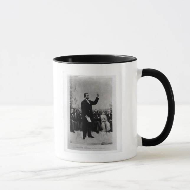 Lincoln's Address at Gettysburg, 1895 Mug (Right)