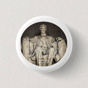 Lincoln's Gettysburg Address November 19, 1863 1 Inch Round Button