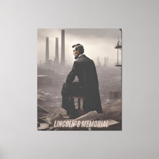 Lincoln's Memorial is about climate stewardship. Canvas Print