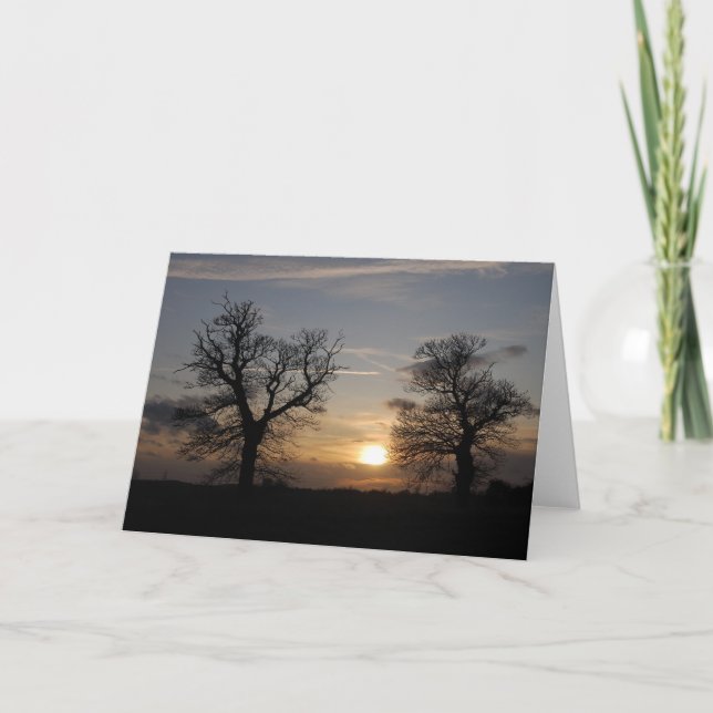 Lincolnshire Sunset Holiday Card (Front)