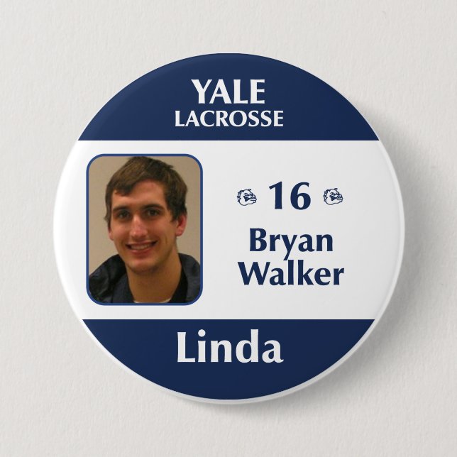 Linda - Bryan Walker 3 Inch Round Button (Front)