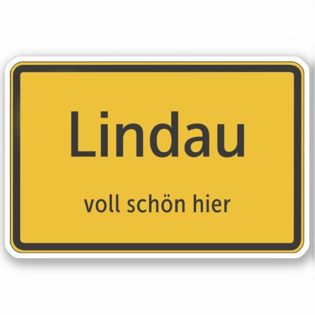 Lindau Autocollant Sticker Auto (Devant)