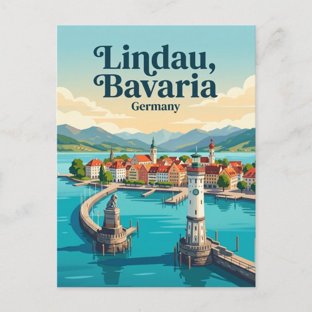 Lindau Germany Postcard (Front)