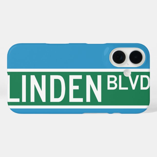 Linden Boulevard Sign iPhone XS Case (Back (Horizontal))
