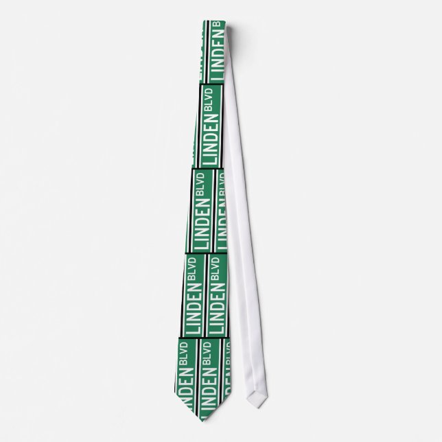 Linden Boulevard Sign Tie (Front)