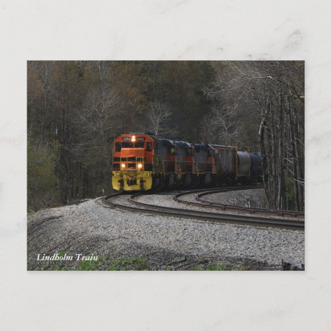 Lindholm Train Postcard (Front)