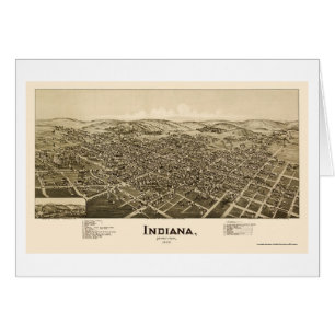 L'Indiana, carte panoramique de PA - 1900