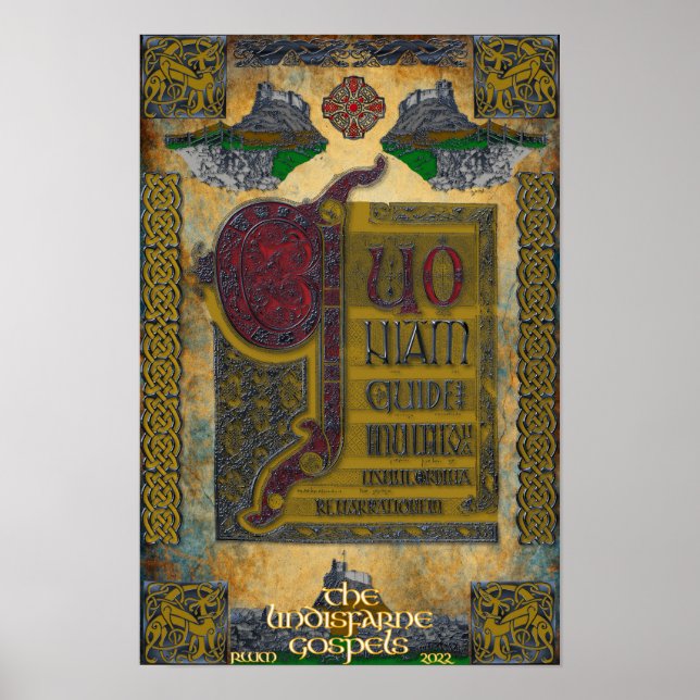 Lindisfarne Gospels Poster (Front)