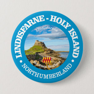 Lindisfarne - Holy Island (rd) 3 Inch Round Button