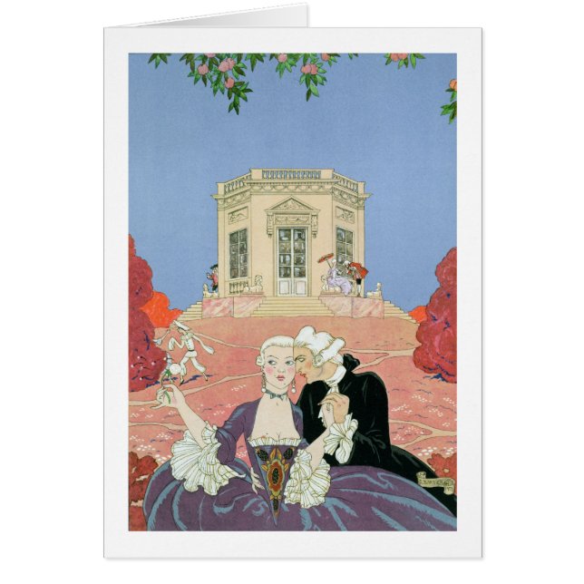 L'Indolents, illustration pour des 'fêtes Galantes (Devant)