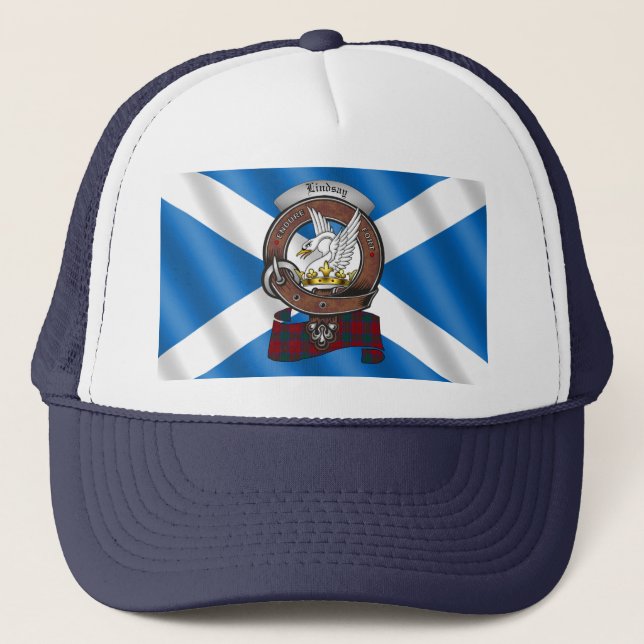 Lindsay Clan Badge Trucker Hat (Front)