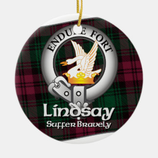 Lindsay Clan Ceramic Ornament