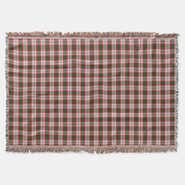 Lindsay Dress Clan Tartan Plaid Pattern Throw Blanket (Front)
