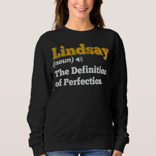 Lindsay Gift Name Personalized Birthday Name Defin Sweatshirt