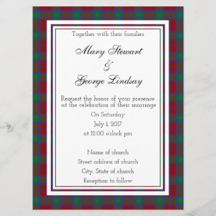 Lindsay Scottish Faire-part de mariage