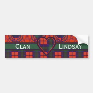 Lindsay Scottish Tartan Bumper Sticker