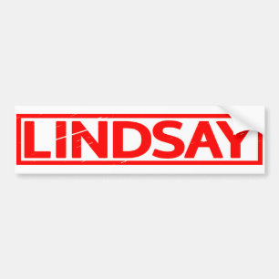 Lindsay Stamp Bumper Sticker