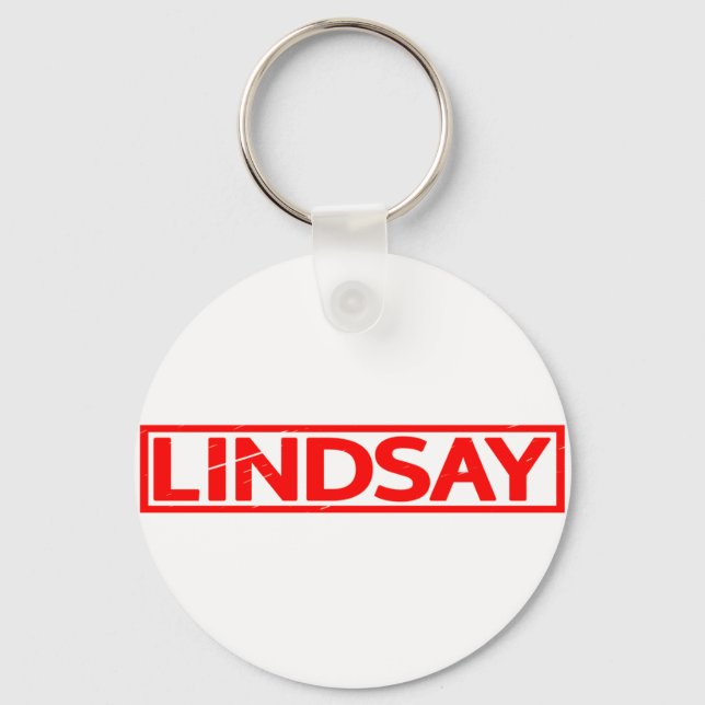 Lindsay Stamp Keychain (Front)