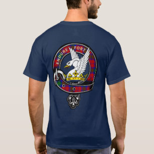Lindsay Tartan Clan Badge  T-Shirt