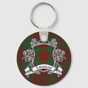 Lindsay Tartan Shield Keychain