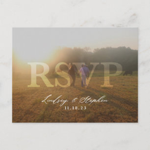 Lindsey et Steve   Carte postale RSVP