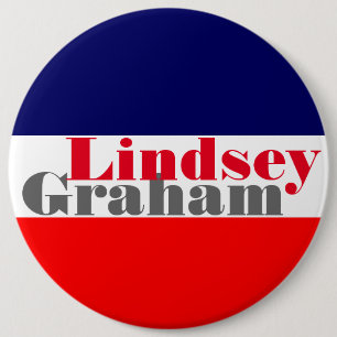 Lindsey Graham 2016 6 Inch Round Button