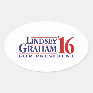 Lindsey Graham for President Oval Sticker