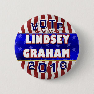 Lindsey Graham President 2016 Election Republican 2 Inch Round Button