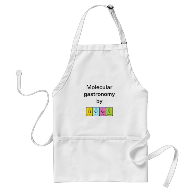 Lindsey periodic table name apron (Front)