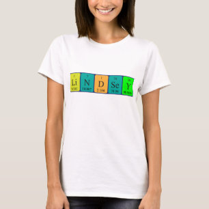 Lindsey periodic table name shirt