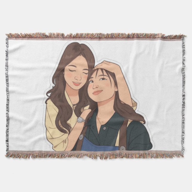 LinDy (GL pair) Throw Blanket (Front)