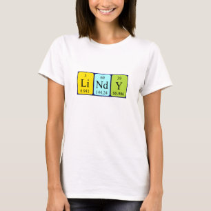 Lindy periodic table name shirt