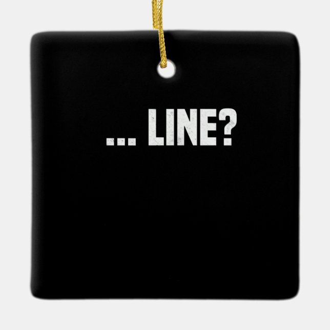 Line Actress Acting Drama Acter Actor Actress Ceramic Ornament (Front)