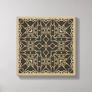 Line Art Abstract original stay centred neutral  Canvas Print