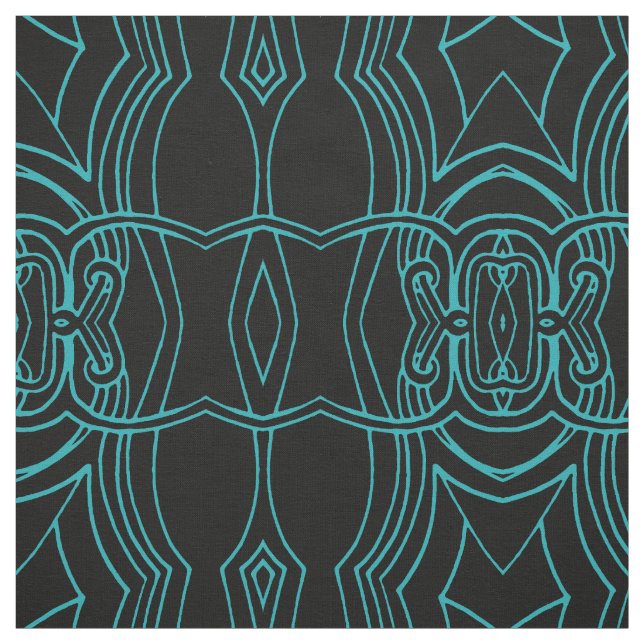 Line Art Design Pattern Fabric (Swatch)