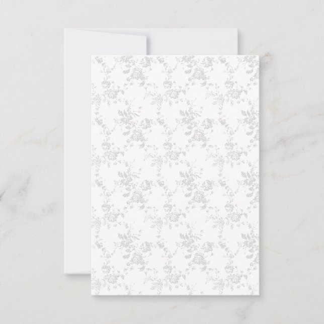 line art Design RSVP Card (Front)