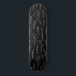 Line Art Eucalyptus Pattern  Skateboard<br><div class="desc">black and white elegant  line art eucalyptus pattern</div>