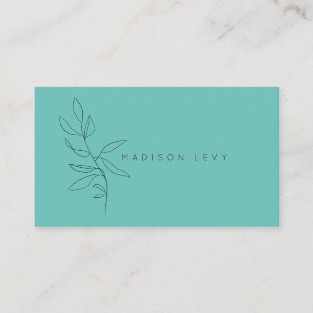  Line Art Ink Modern Native Artisan Business Appoi Appointment Card (Front)