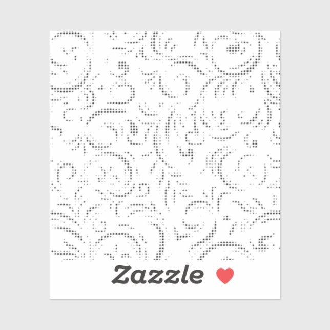 Line art, Kangaroo, Ghost Custom-Cut Vinyl Sticker (Feuille)