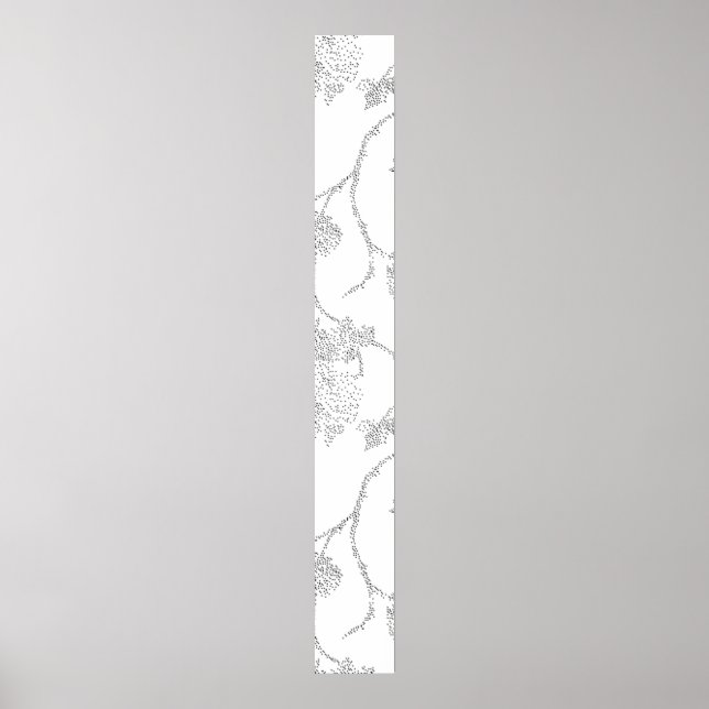 line art, Snow Drift, Vista White Pedestal Sign (Front)