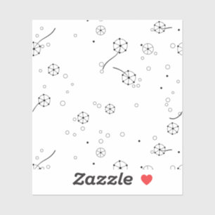 Line Art, Star Dust Custom-Cut Vinyl Sticker