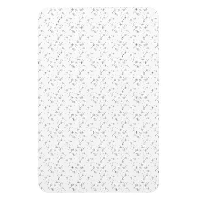 Line Art, Star Dust Magnet (Vertical)