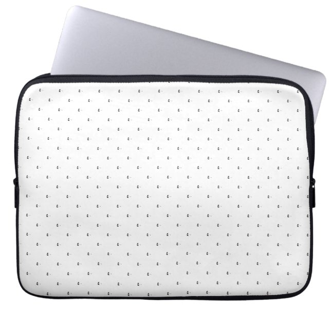 Line art, White Lilac Electronics Bag (Front)