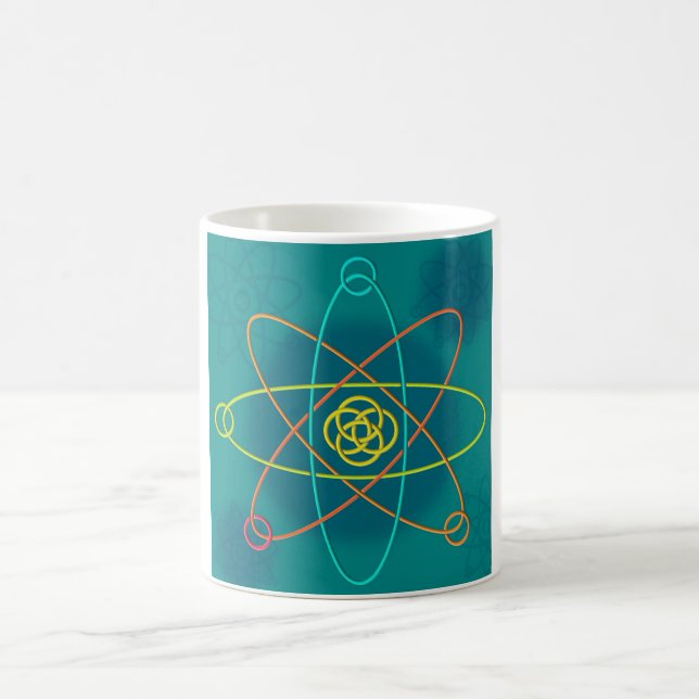 Line Atomic Structure Coffee Mug (Center)