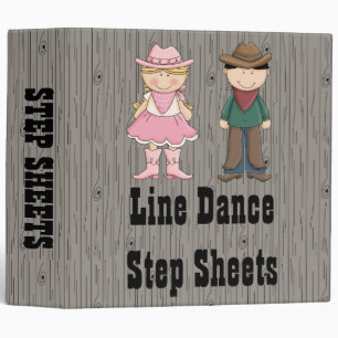 Line Dance Cowboy Cowgirl Binder